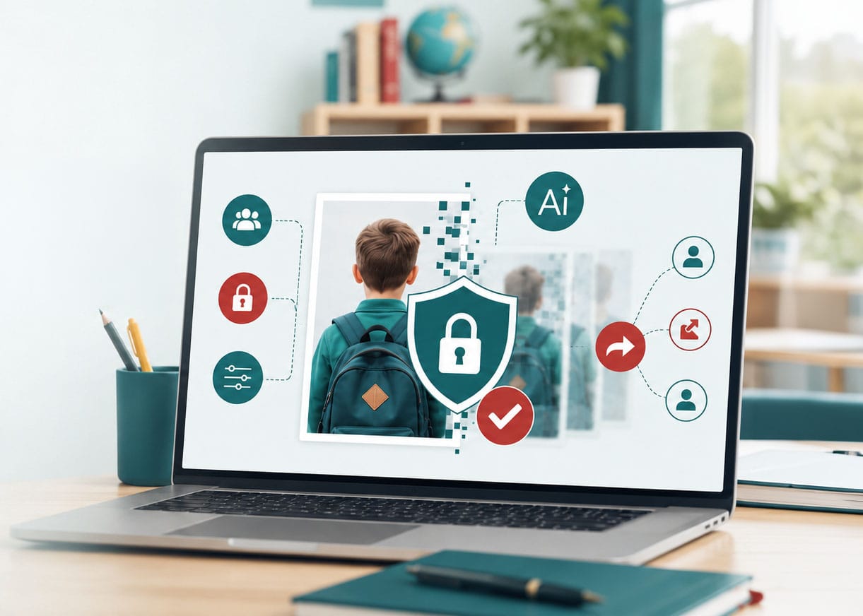 Illustration representing protection from AI image abuse